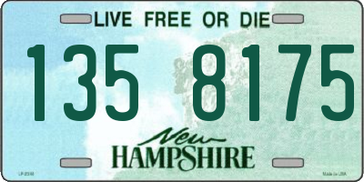 NH license plate 1358175