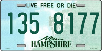 NH license plate 1358177