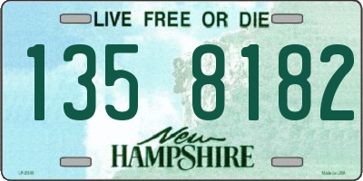 NH license plate 1358182