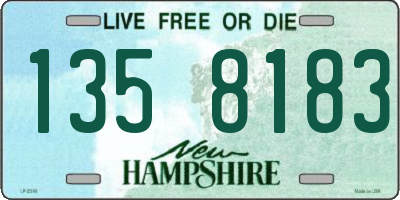 NH license plate 1358183