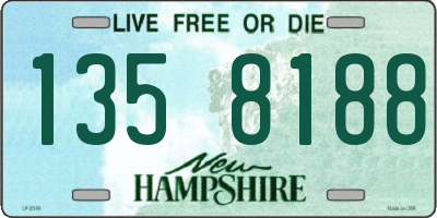 NH license plate 1358188