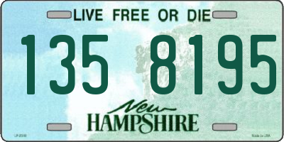 NH license plate 1358195