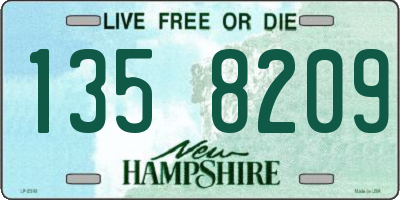 NH license plate 1358209