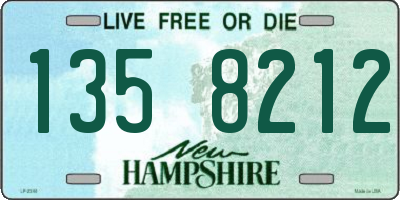 NH license plate 1358212