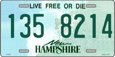 NH license plate 1358214