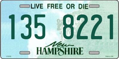 NH license plate 1358221