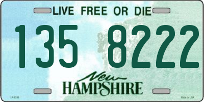 NH license plate 1358222