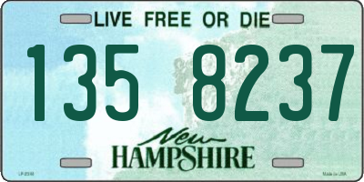 NH license plate 1358237