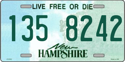 NH license plate 1358242