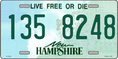 NH license plate 1358248