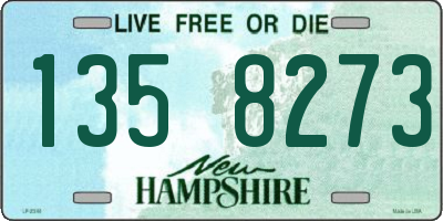 NH license plate 1358273