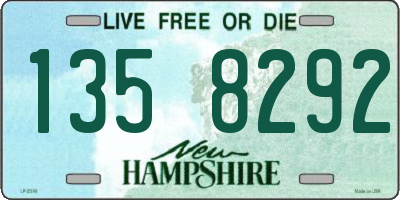 NH license plate 1358292