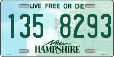 NH license plate 1358293