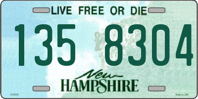 NH license plate 1358304