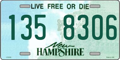 NH license plate 1358306