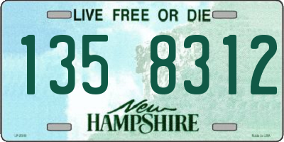 NH license plate 1358312