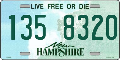 NH license plate 1358320