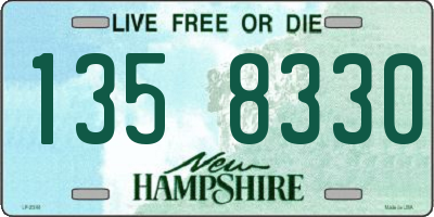 NH license plate 1358330