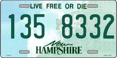 NH license plate 1358332