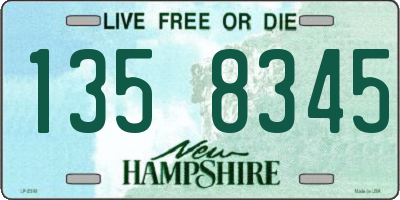 NH license plate 1358345