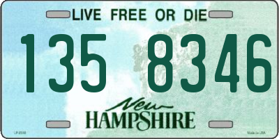NH license plate 1358346