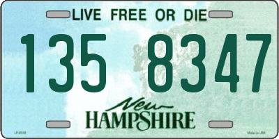 NH license plate 1358347