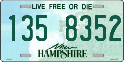 NH license plate 1358352