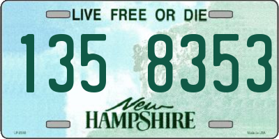 NH license plate 1358353