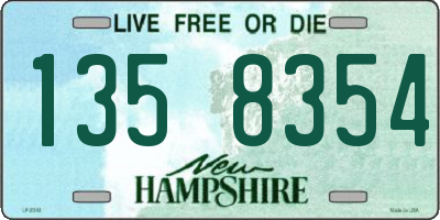NH license plate 1358354