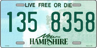 NH license plate 1358358