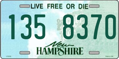 NH license plate 1358370