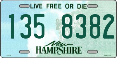 NH license plate 1358382