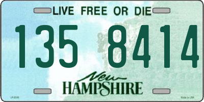 NH license plate 1358414