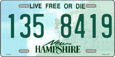 NH license plate 1358419