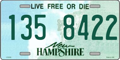 NH license plate 1358422