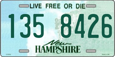 NH license plate 1358426