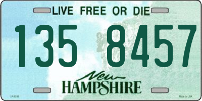 NH license plate 1358457