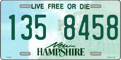 NH license plate 1358458
