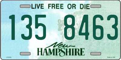 NH license plate 1358463