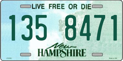 NH license plate 1358471