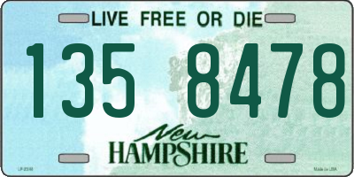 NH license plate 1358478