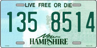 NH license plate 1358514