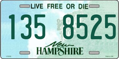 NH license plate 1358525