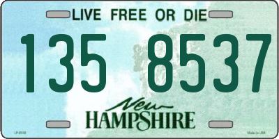 NH license plate 1358537
