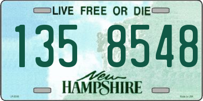NH license plate 1358548
