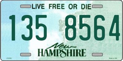 NH license plate 1358564