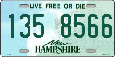 NH license plate 1358566