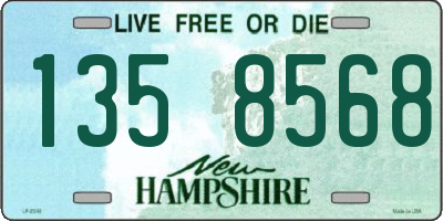 NH license plate 1358568