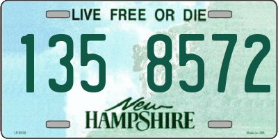 NH license plate 1358572