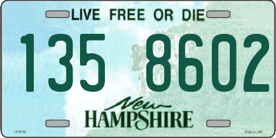 NH license plate 1358602